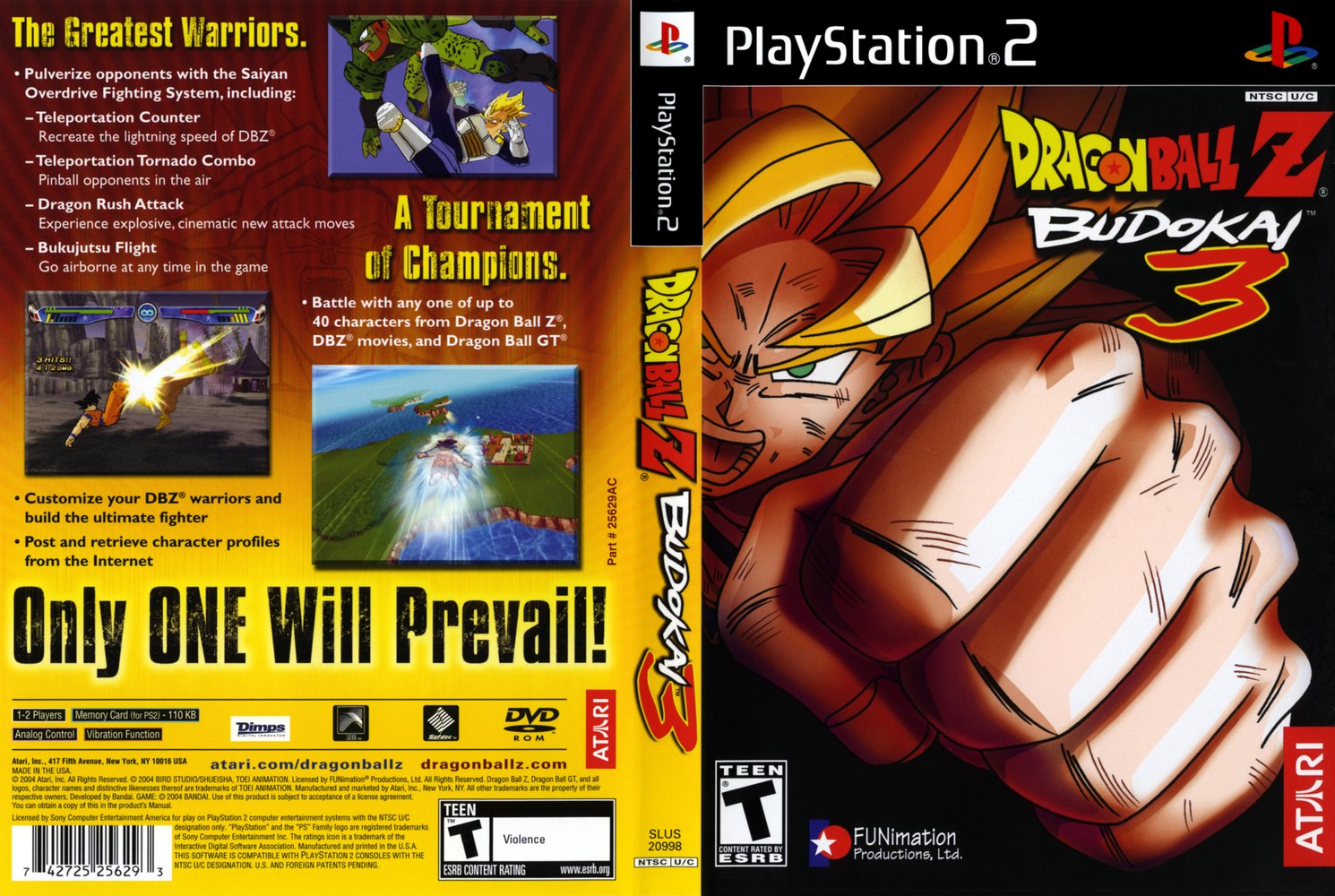 Dragon Ball Z Budokai Tenkaichi 3 Print Ad Game Poster Art PROMO Original  PS2