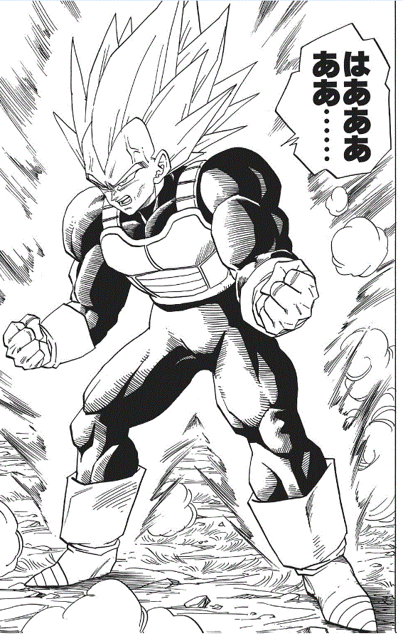 Desenho Vegeta - preto e branco