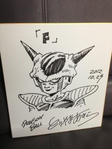 Autógrafo Toriyama