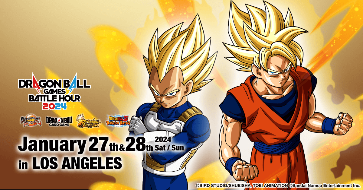 DRAGON BALL GAMES BATTLE HOUR 2024 ocorrerá em Los Angeles Kami Sama