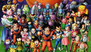 Vários personagens de DBS